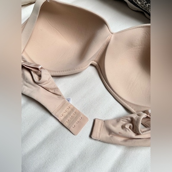Wacoal 38C Bra Beige How Perfect Wire Free T-Shirt Side Boning 852189 3472 - Picture 6 of 12